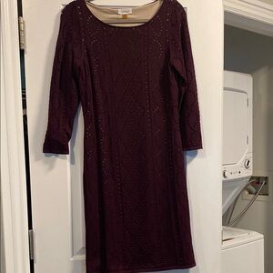 Calvin Klein Women's Purple Dress